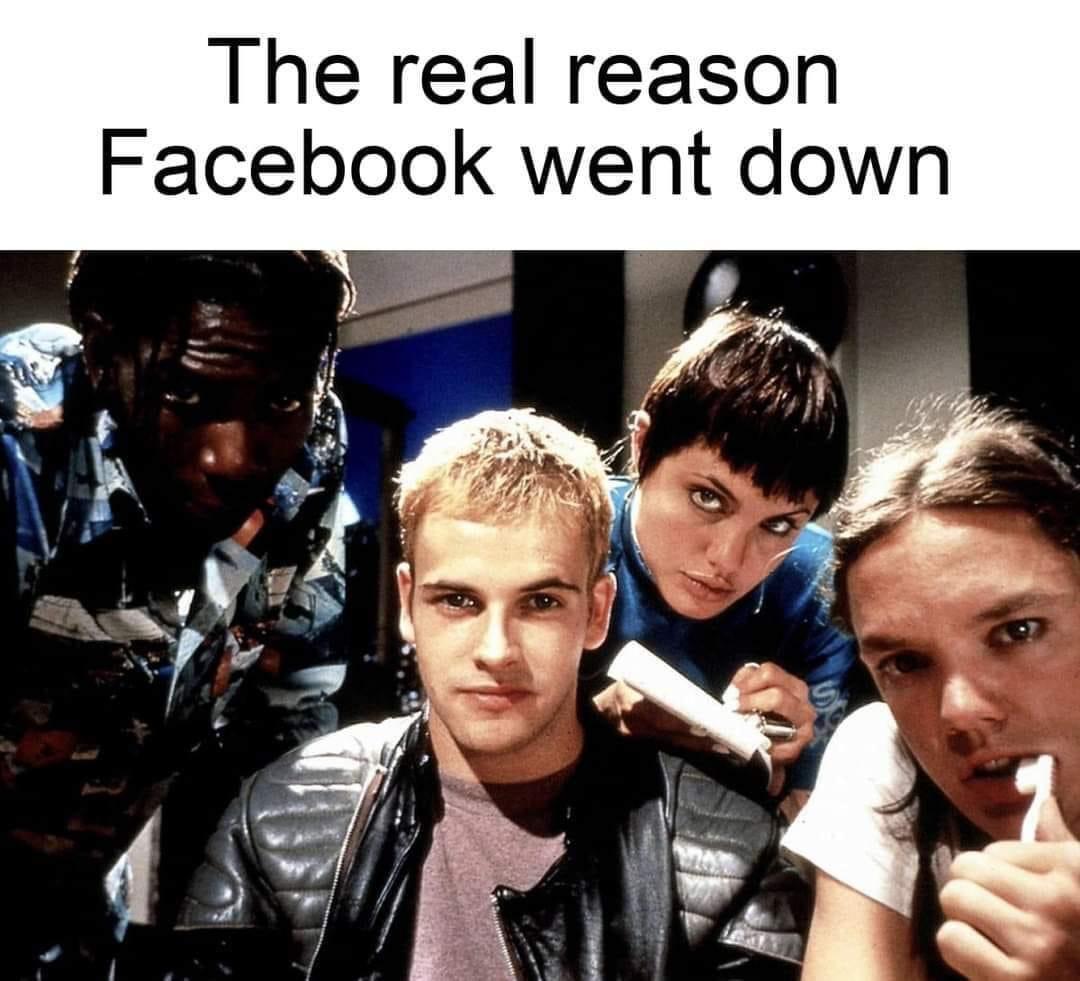 hackers movie - The real reason Facebook went down