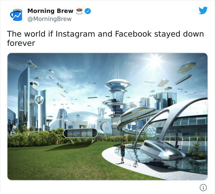 sex with female boss meme - Morning Brew The world if Instagram and Facebook stayed down forever 0