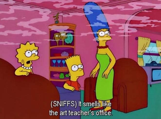 new memes - smells like the art teacher's office - Bis Sniffs It smells the art teacher's office.