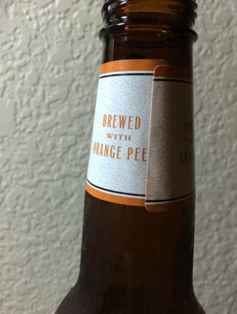 funny memes - liqueur - Brewed With | Orange Pee