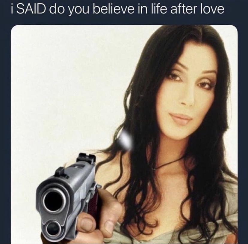 fresh memes - funny memes - cher christmas baby please come home - i Said do you believe in life after love