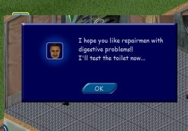 gaming memes  - hope you like repairmen with digestive problems - I hope you repairmen with digestive problems!! I'll test the toilet now... Ok