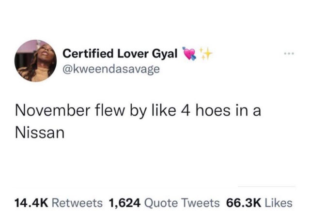 oracle certified professional - Certified Lover Gyal November flew by 4 hoes in a Nissan 1,624 Quote Tweets