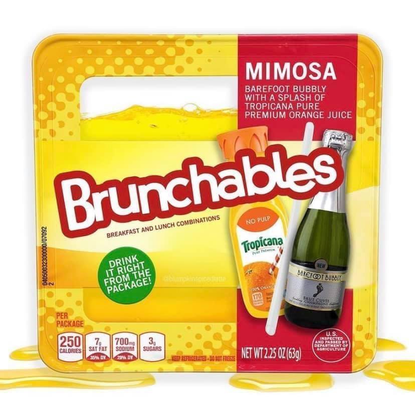 lunchables - Mimosa Barefoot Bubbly With A Splash Of Tropicana Pure Premium Orange Juice Brunchables No Pulp Breakfast And Lunch Combinations Tropicana 0405003230000007092 Foto Nen Drink It Right From The Bakeit Bubbly Package! Her er 100% Olan 170 Brului