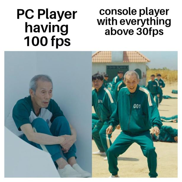 funny gaming memes  - ottoman meme - Pc Player having 100 fps console player with everything above 30fps 374 001