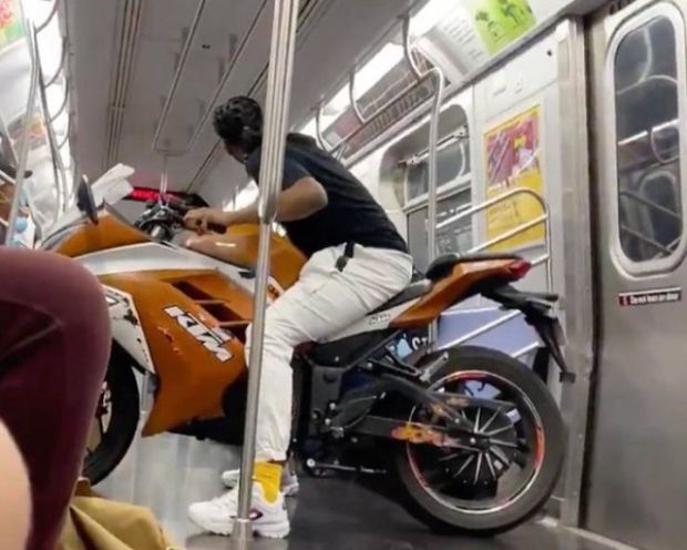 strangest subway - motorcycling