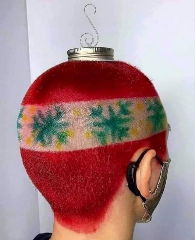 bad hairdo - christmas ornament