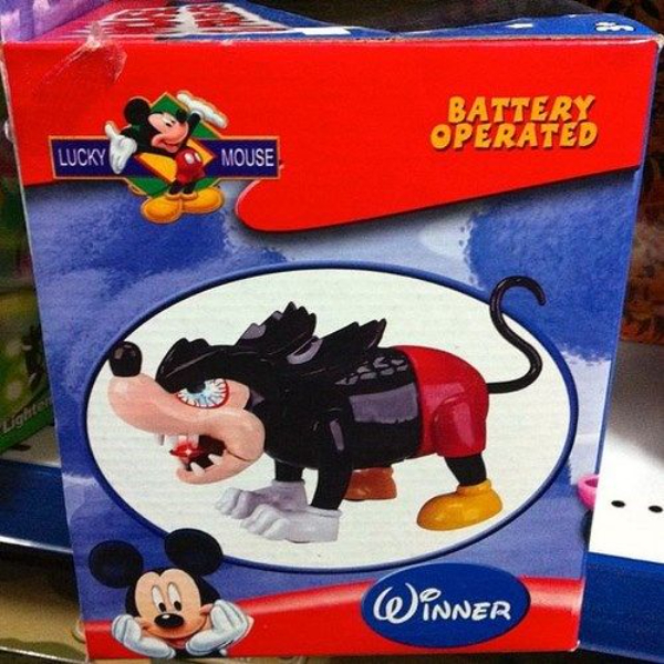 Knock off brands - mickey mouse ricky rat - Battery Operated Lucky Mouse Lighter Winner
