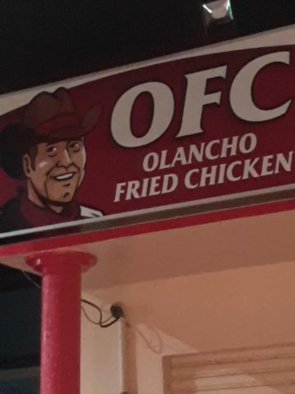 Knock off brands - signage - Ofc Olancho Fried Chicken