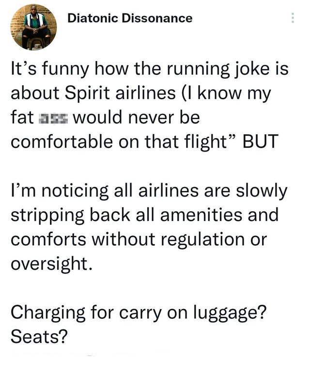 funny tweets - hot tweets - twitter memes - nature documentary crab meme - Diatonic Dissonance It's funny how the running joke is about Spirit airlines I know my fat ass would never be comfortable on that flight But I'm noticing all airlines are slowly st