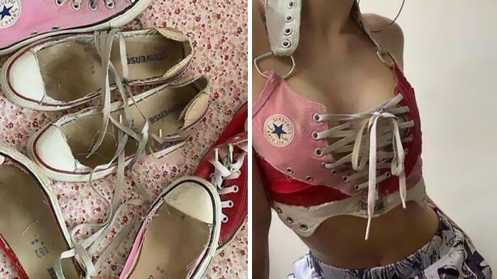 wtf pictures - upcycle converse