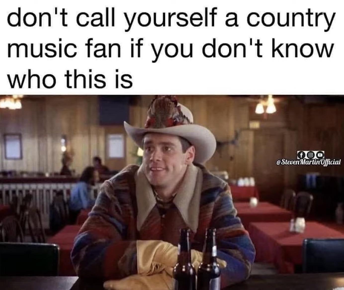 lloyd christmas cowboy - don't call yourself a country music fan if you don't know who this is Steven Martin Official