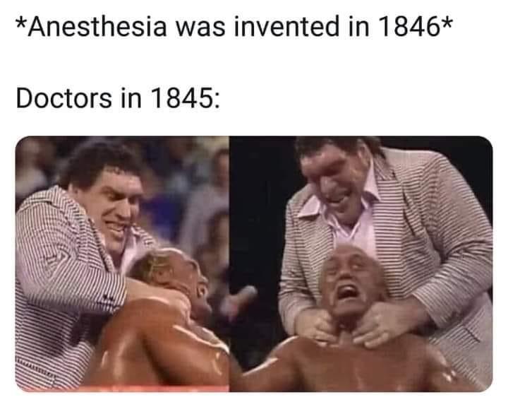 font - Anesthesia was invented in 1846 Doctors in 1845