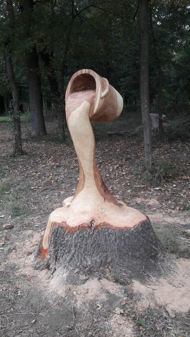 oddly satisfying - molten wood