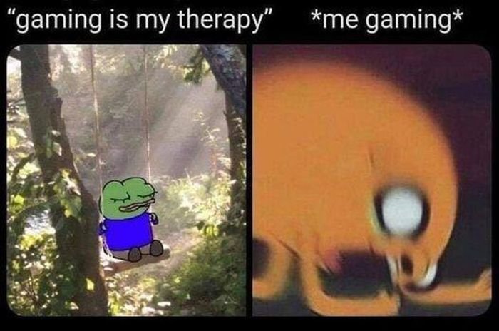 funny gaming memes - genshin impact spiral abyss meme - "gaming is my therapy" me gaming