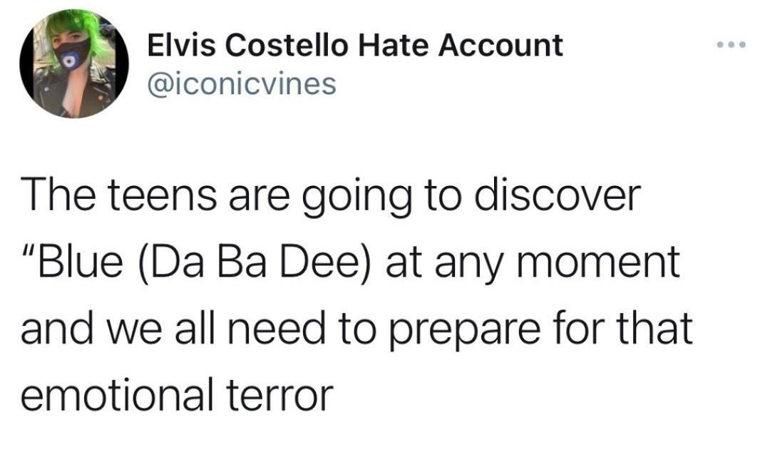 dank memes - theo fleury tweet - .. Elvis Costello Hate Account The teens are going to discover