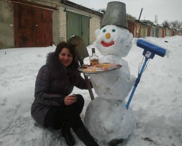 typical russia - russian snowman