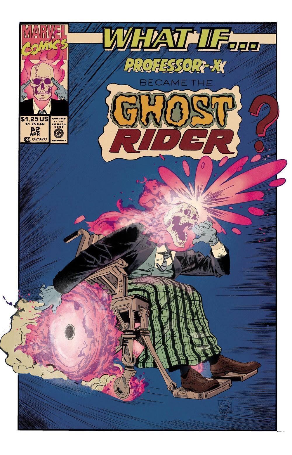 fresh memes - funny memes - if professor x become the ghost rider - Marvel Comics What Ifp Professor Xk Became The . Ghost Rider $1.25 Us On $1.75 Can Comics P2 Apr Cc 02920 ummy Cod Certa Kelaar