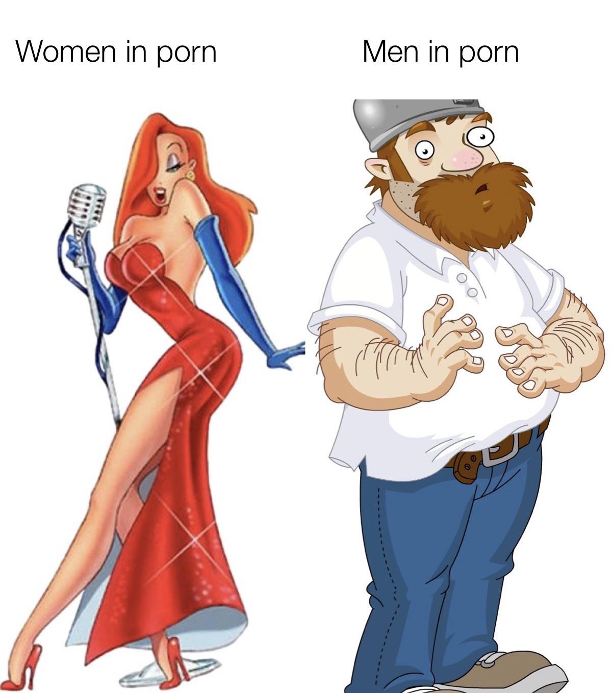 funny gaming memes - emma stone jessica rabbit - Women in porn Men in porn