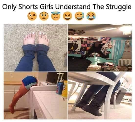 funny memes - fresh memes - short girl funny memes - Only Shorts Girls Understand The Struggle Wa