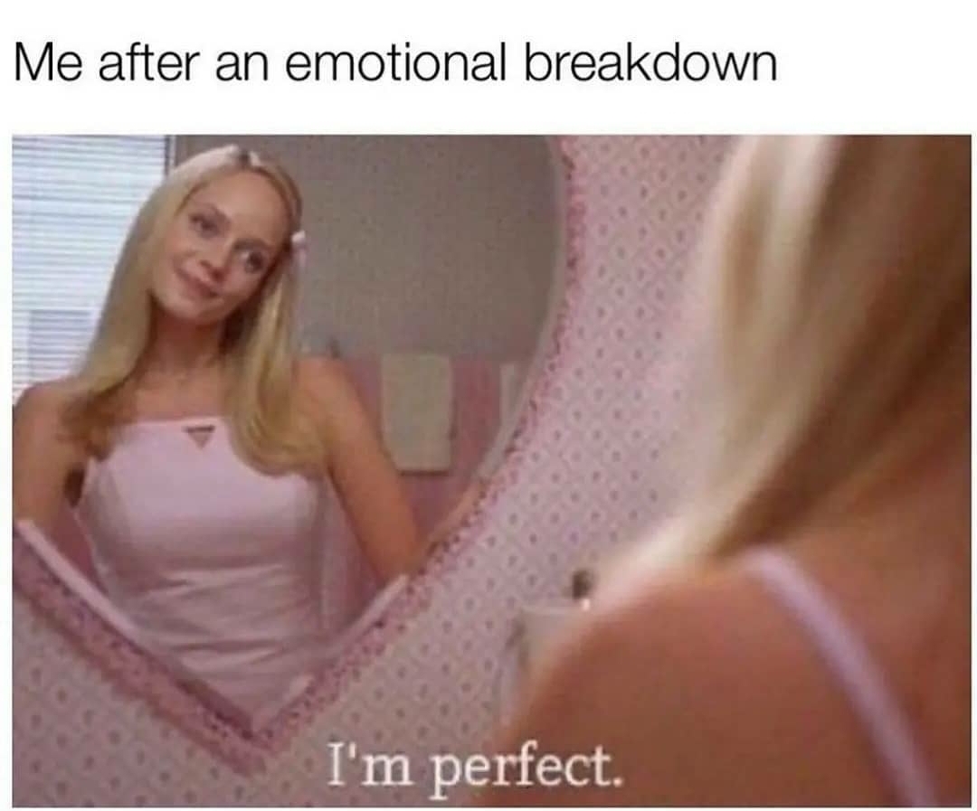 funny memes - dank memes - sandlot marley shelton - Me after an emotional breakdown I'm perfect.