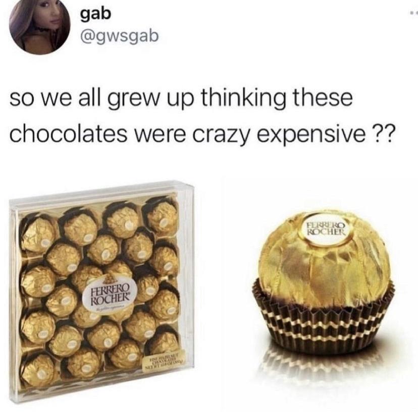 monday morning randomness - ferrero rocher - gab so we all grew up thinking these chocolates were crazy expensive ?? Ferrero Rocher Ferrero Rocher Mtwt