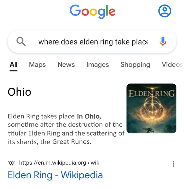 dank memes - funny memes - many legs does a horse have - Google where does elden ring take place All Maps News Images Shopping Videos Ohio Elden Ring Elden Ring takes place in Ohio, sometime after the destruction of the titular Elden Ring and the scatteri