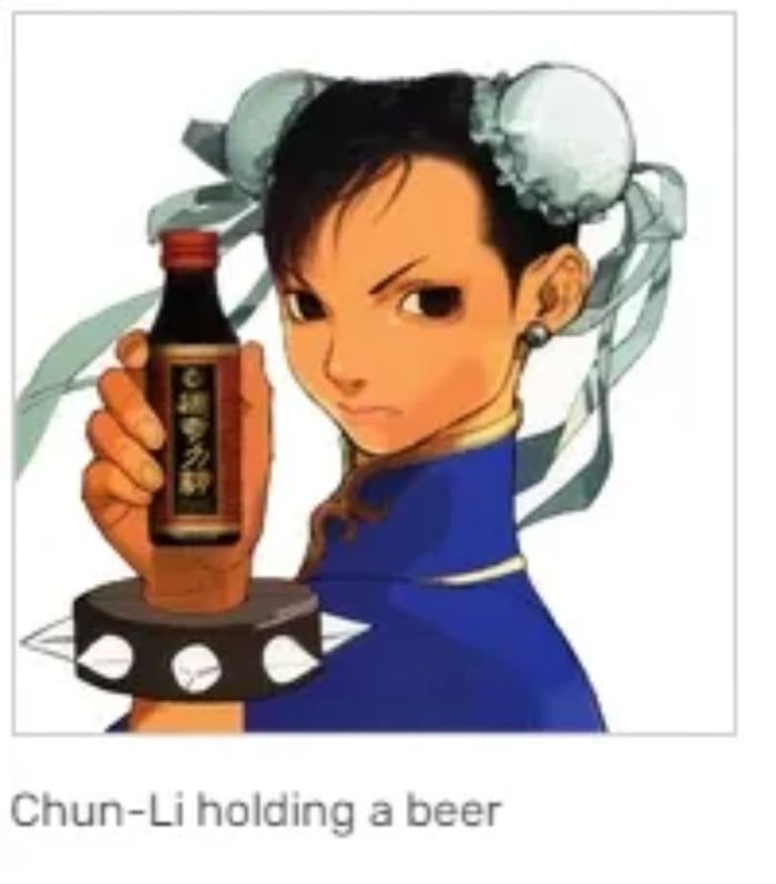 funny gaming memes - chun li - ChunLi holding a beer