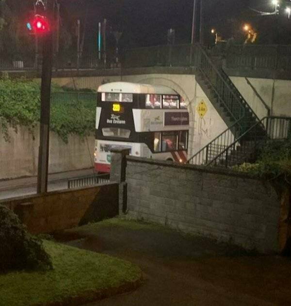 bad days - unlucky people - bus stuck under bridge cork - tim Is