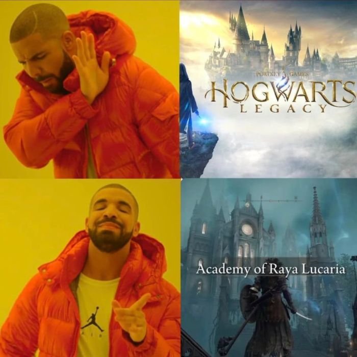 funny gaming memes - fortnite scar meme - Portkfysgames Hogwarts Legacy Academy of Raya Lucaria
