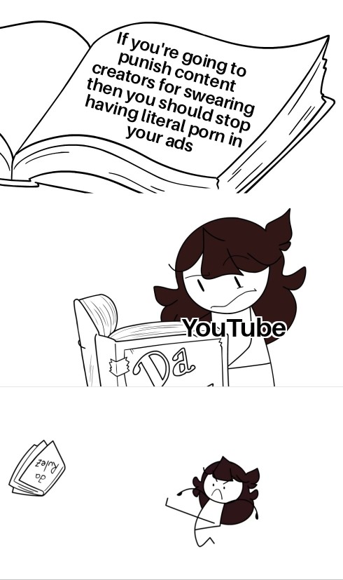 funny gaming memes - line art - If you're going to punish content creators for swearing then you should stop having literal porn in your ads You Tube Da za 118 Op