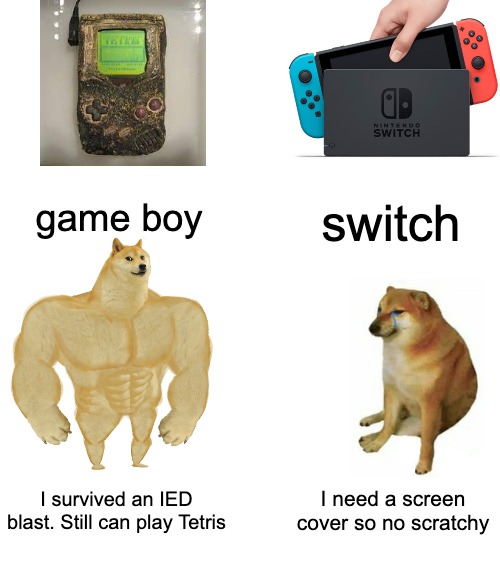 gaming memes - wings of fire memes - . Nintendo Switch game boy switch | survived an Ied blast. Still can play Tetris I need a screen cover so no scratchy