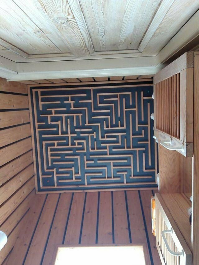 wtf things in the wild - maze ceiling