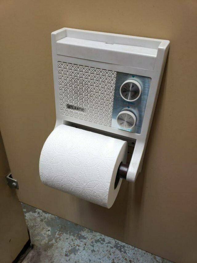 wtf things in the wild - built in toilet roll holder - Tuning Atlantic