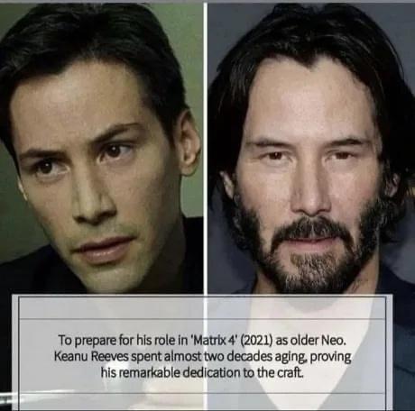 monday morning randomness - matrix cast - To prepare for his role in 'Matrix 4' 2021 as older Neo. Keanu Reeves spent almost two decades aging, proving his remarkable dedication to the craft.