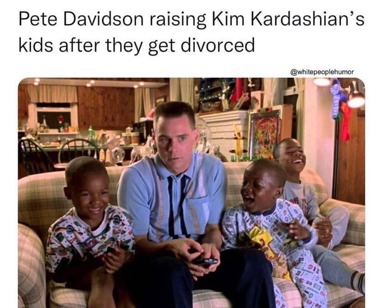 monday morning randomness - pete davidson raising kim kardashians kids - Pete Davidson raising Kim Kardashian's kids after they get divorced Die