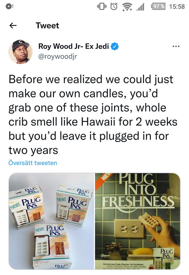 Funny Tweets - Before we realized we could just make our own candles, you'd grab one of these joints, whole crib smell Hawaii for 2 weeks but you'd leave it plugged in for two years