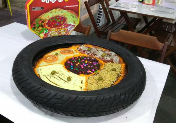 food served in tires