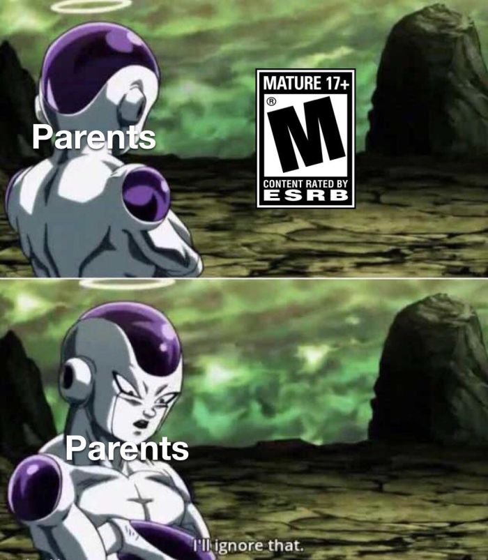 gaming memes - hasbro beyblade meme - Parents Parents Mature 17 M Content Rated By Esrb I'll ignore that.