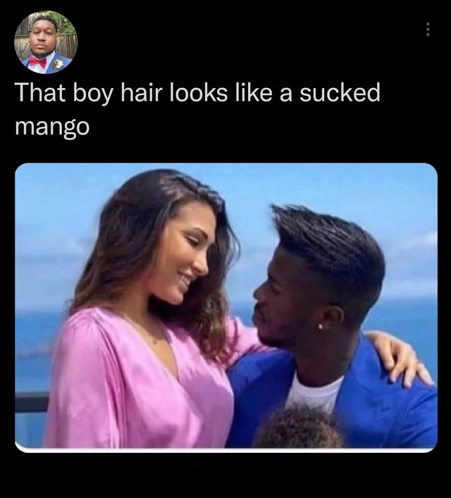 Hot Tweets - That boy hair looks a sucked mango