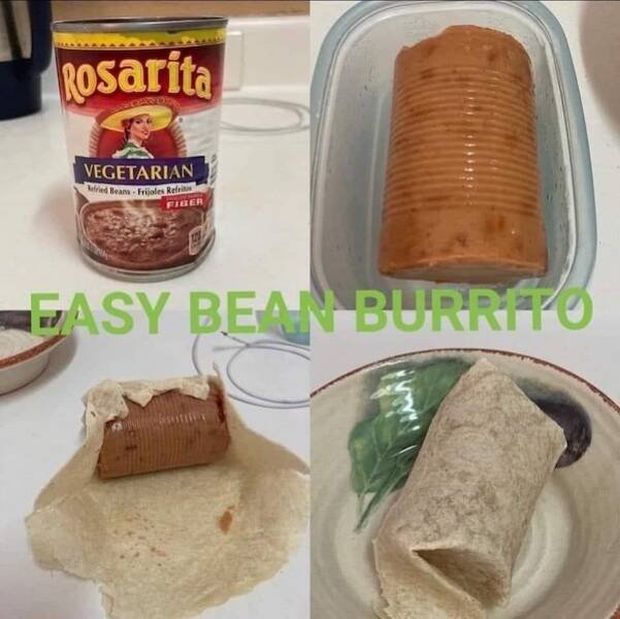 redneck fixes - easy bean burrito meme