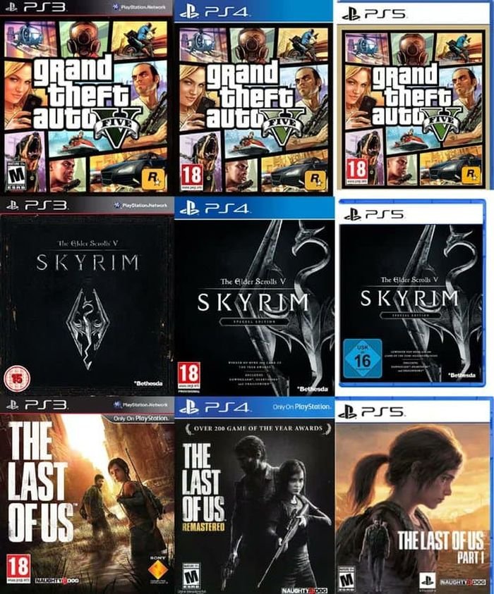 gaming memes - last of us - PS3 grand theft! auto M Esad & PS3. Pb PS4. & PS3. The Last Of Us 18 Nadgreat DOO0 R PlayStation Network The Glder Scrolls V Skyrim "Bethesda PlayStation Network Only On PlayStation Sony 18 grand theft auto V 18 PS4 The Elder S