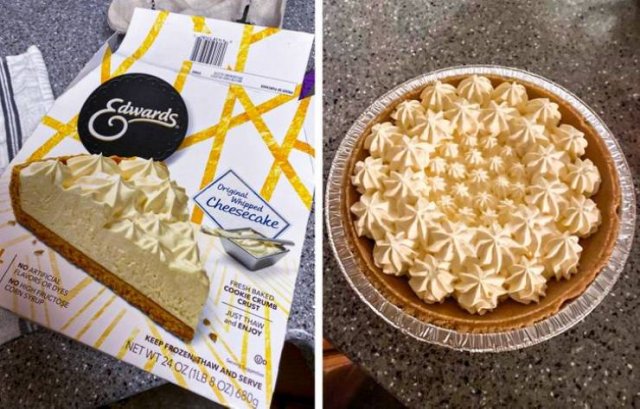 food lottery - reality vs expectation packaging - No Artificial Flavors Or Dyes No High Fructose Coen Syrup Edwards Edu Original Cheesecake Whipped Fresh Baked Cookie Crumb Crust Just Than and Enjoy o Keep Frozenthaw And Serve Net Wt 24 Oz 1LB 8 Oz 680g
