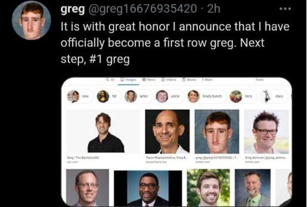 monday morning randomness - first row greg - greg 2h It is with great honor I announce that I have officially become a first row greg. Next step, greg uncle To braty bunch Co Terry Tug An