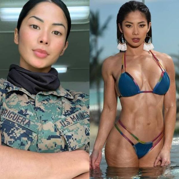 Gorgeous military and service women - sexy asian fitness girl bikini
