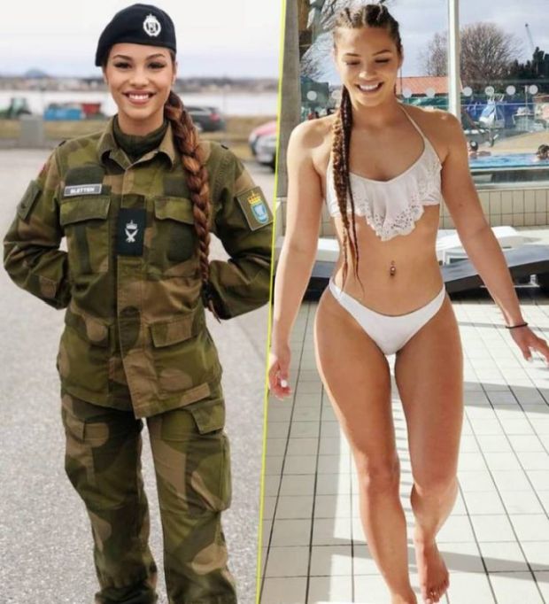 Gorgeous military and service women - out uniform - 2016 C