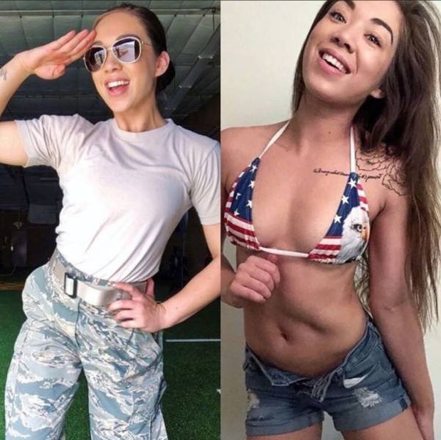 Gorgeous military and service women - Girl