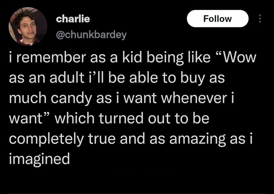 funniest tweets of the week   - charlie i remember as a kid being