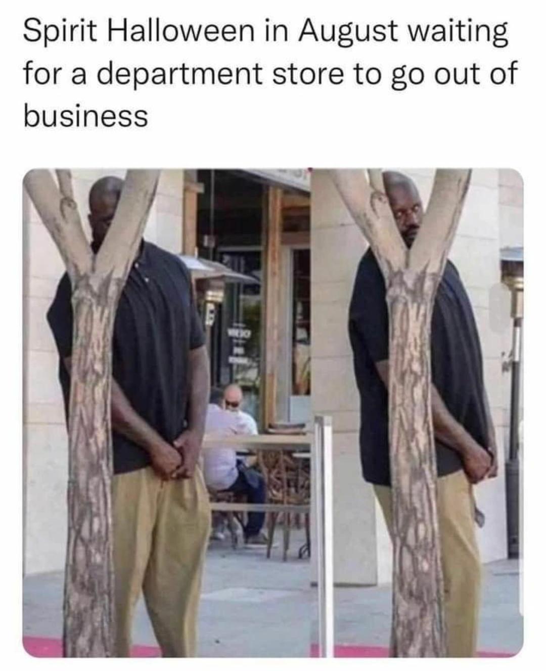 funny memes and pics - stole - Spirit Halloween in August waiting store to go out of for a department business
