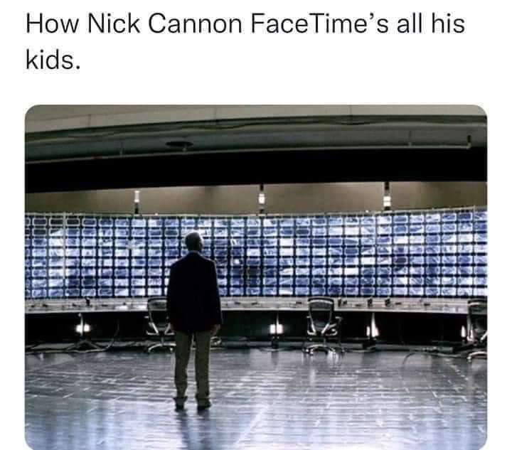 fresh memes - light - How Nick Cannon FaceTime's all his kids.